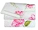 Millennium Collection Dor Extreme Super Soft Luxury Floral Bed Sheet Set in 6 Prints, King, White Floral, 6 Piece