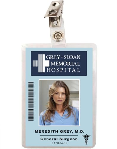 Meredith Grey Sloan Memorial Hospital ID Badge