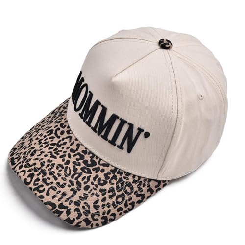 Image of Mommin Trucker Hat,Vintage Two-Tone Women's Baseball Cap with Mama Hat Mothers Day Great Gifts for Mom Wife Stepmom