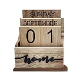 Artistico: goditi la maestria artistica dietro questo squisito calendario in legno con un design rustico che aggiunge fascino a qualsiasi spazio abitativo e attira l'attenzione con il suo forte fascino.