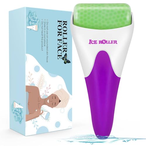 Fronnor Ice Roller for Face,Eyes,Mothers Day Gifts Idea,Therapeutic Cooling to Tighten Brighten Complexion and Reduce Wrinkles,Massager Under Eye Puffiness,Migraine and Pain Relidf (Purple)