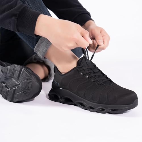 Image of LARNMERN Steel Toe Shoes for Men Women Lightweight Work Safety Shoes Sneakers Comfortable Safety Toe Sneakers Stylish Work Shoe Colorful Zapatos de Seguridad
