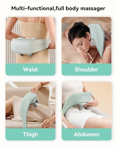 Snailaxcordlessneckshouldermassagerwithheat4ddeeptissuekneadingshiatsubackmassagerpillowforneckshoulderchristmasgiftsformenwomen Urban Country Home Decor Snailax cordless neck shoulder massager with heat 4d deep tissue kneading shiatsu back massager pillow for neck shoulder christmas gifts for men women urban country home decor