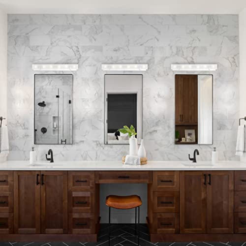 Image of Generation Lighting 6-Light Syll Bath Fixture Wall Lamp (Chrome) 4430806-05 | Bathroom Light Fixture for Home Decor | Vanity Light Fixture Uses Candelabra E12 Standard or LED Light Bulbs