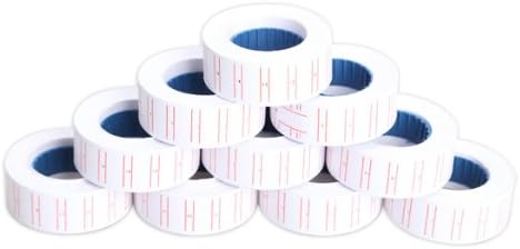 ACE 10x Paper Tag Price Label Sticker Single Row for MX-5500 Price Gun Labeller