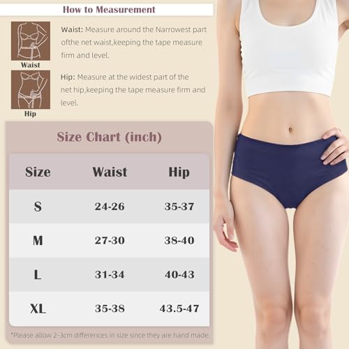 Image of Incontinence Underwear for Women, Washable Leak Proof Underwear for Bladder Leak & Postpartum Protection, Reusable Women's Cotton Period Panties 3 Pack, XX-Large