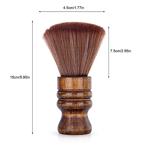 An-Self Neck Duster Brush Hair Cutting Brush Barber Salon Brush To Remove Loose Hair Wooden Handle Fiber Bristles For Home Salon Use #TOP7