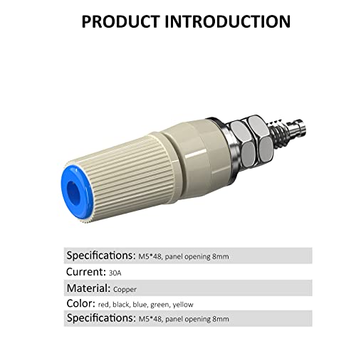 Terminales de Conector Banana Aislados Latón 5 Piezas miniatura 2
