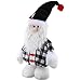 BESPORTBLE Muñeco de Peluche de Navidad Adorno Pierna Telescópica Estatuilla de Santa Claus Muñeco de Peluche Juguetes Temporada de Navidad Decoraciones para El Hogar de Pie(Santa)