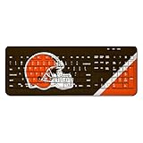 Cleveland Browns Diagonal Stripe Wireless Keyboard