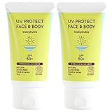 babybuba (ベビーブーバ) オーガニック UVミルク 赤ちゃん 無添加 クリーム プロテクト フェイス&ボディ 日焼け止め SPF50+ PA+++ 紫外線吸収剤不使用 日本産 全身 50g (2)