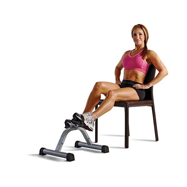 Marcy Portable Mini Pedal Exercise Cycle Compact Bike with Adjustable Manual Resistance, 8 Pounds NS-912