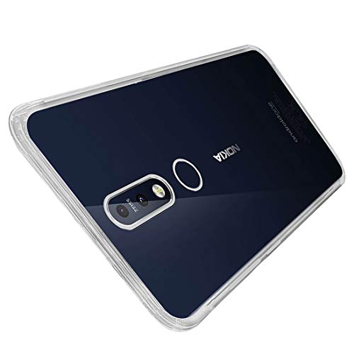 Image of Amazon Brand - Solimo Mobile Cover for Nokia 7.1 (Soft & Flexible Back Case), Transparent