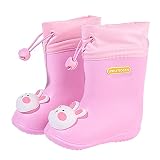 Ligero y cómodo: nuestras botas de goma para niños están hechas de material EVA ecológico, junto con una excelente suavidad, fuerte y flexible, ofrece comodidad durante todo el día.