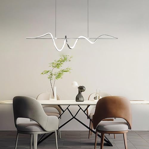 Suspension à LED intensité variable 47,24" | Plafonnier ondulé