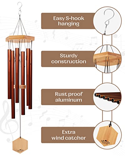 Upblend Outdoors UB-WAICR29 Wind Chimes For Outside thumb #5