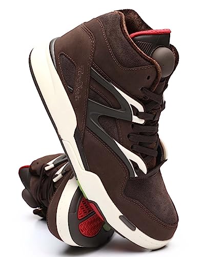 Reebok Pump Omni Zone II Grizzly Brown/Dark Brown/Crimson Mist 8.5 D (M)