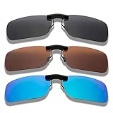  OWOAOOwl Gafas de sol con clip., Tricolor.