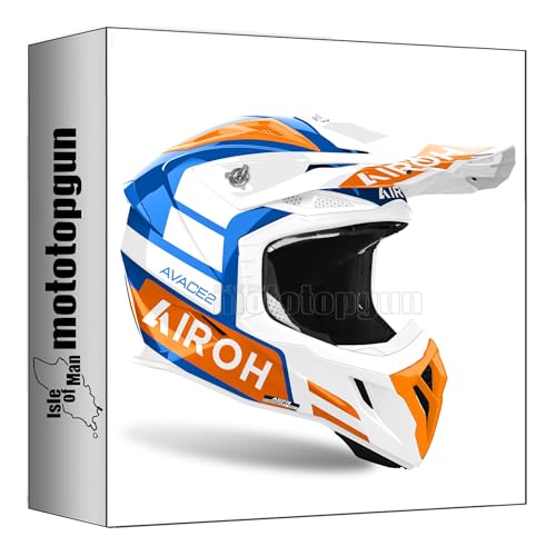 Casque de cross Airoh Aviator Ace 2 orange pour dompter les circuits de terre le week-end