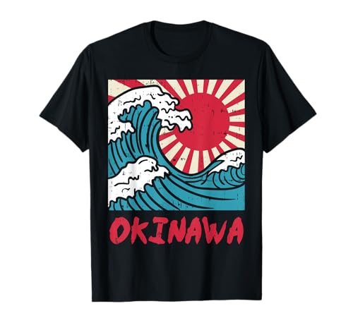 Okinawa Great Wave Kanigawa Japan Japanese Martial Arts Gift T-Shirt