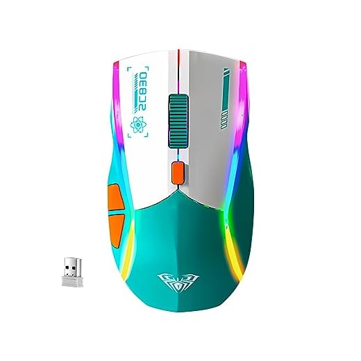 AULA Wireless Gaming Mouse,Tri-Mode 2.4G/USB-C/Bluetooth Mouse,Rainbow RGB Backlit,All Buttons Programmable,Multi-Device Computer Mouse for PC/Mac Laptop, Tablet, Desktop, Rechargeable, SC830