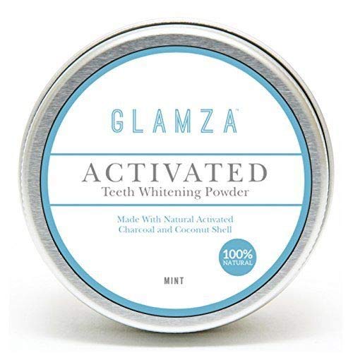 Glamza Activated Teeth Whitening Charcoal Powder in Mint Flavour