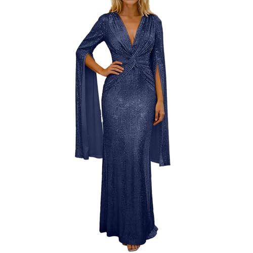 Robe longue à paillettes de cocktail festive pour briller en soirée de gala