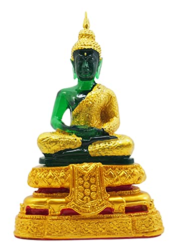 Estatua de Buda Esmeralda 7 in para meditación y decoración