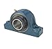 SKF SYR 4 Pillow Block Roller Bearing, TriGard Seals, Expansion Type, Collar Mounted, Inch, 4" Shaft, 4-1/8" Base To Center Height, 10-7/8" Bolt Hole Spacing Width, 69900lbf Dynamic Load Capacity