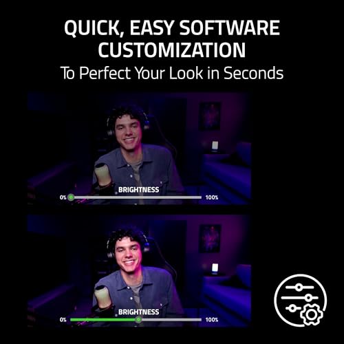 Razer Kiyo V2 X Streaming Webcam: 1440p 60 FPS - Auto Focus - Built-in Microphone - Wide Angle Lense - Integrated Privacy Shutter - Works with OBS, Xsplit, Streamlabs, Discord, Zoom, Teams - Black - Image 5