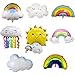 8 palloncini arcobaleno decorativi per il compleanno dei bambini, arcobaleno, a forma di nuvole, per feste di compleanno per bambini, baby shower party, anniversari