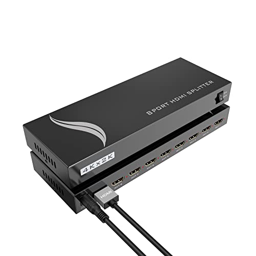 4K HDMI Splitter 1 in 8 Out+4K HDMI Kabel Yinker