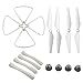 HUANRUOBAIHUO 16PCS RC Quadcopter Pièce détachée Kit Lame Principale hélice Couverture d'atterrissage Protection Skid Cadre for Syma X8Pro X8 Pro Quadrocopter Zubehör