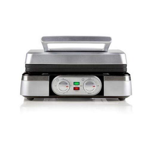 Domo DO9149W Waffeleisen für Belgische Waffeln, Silber