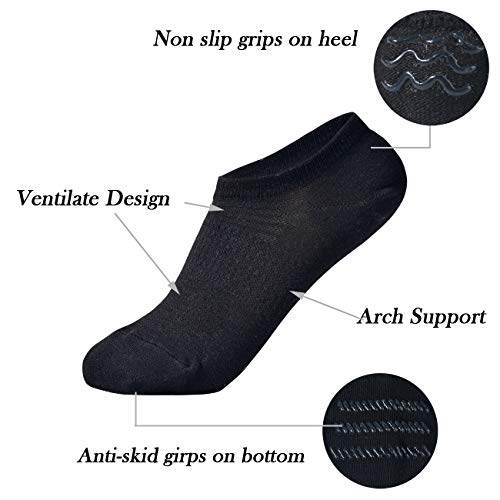 JORMATT Toddler Little Girls Boys No Show Socks Cotton Anti Slip Low Cut Socks With Grips 6 Pairs2