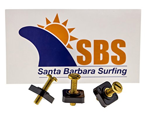 Santa Barbara Surfing SBS - Breakaway Longboard Fin Screw & Plate - Pack of 3 - Thumbnail 3