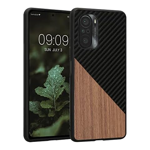 kwmobile Funda Xiaomi Mi 11i/Poco F3 Madera y Cuero Cover