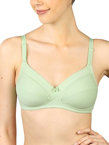 Image of Triumph Comfort Wireless Non Padded Everyday Women Cotton Bra Soft Breathable Cotton, Cut‑n‑Sew Cups 3 /4 Coverage, High Center Bridge Lace Trim & Bow Daily Comfort, Natural Shape Pack Of 1