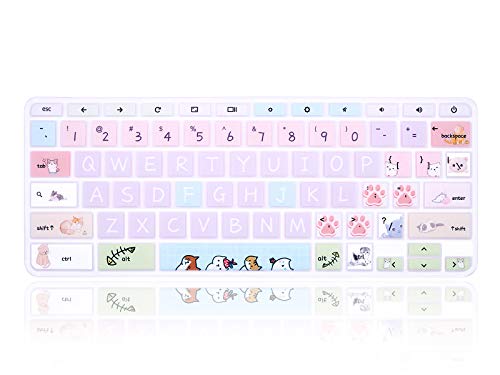 Protector de teclado de silicona para HP Chromebook 14 miniatura 1