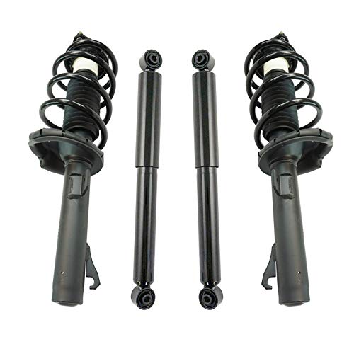 Image of TRQ Complete Strut Assembly & Shock Absorber Kit Complete Strut & Coil Spring Assembly Compatible with 2010-2013 Ford Transit Connect