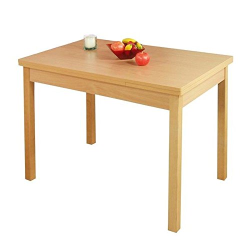 Möbel-Lädchen Vierfußtisch 104x67cm ausziehbar in Buche Dekor - Modell...