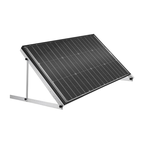 Image of BougeRV 12V N-Type 16BB 100W Bifacial Solar Panel Bundle with 28in Adjustable Solar Panel Tilt Mount Brackets