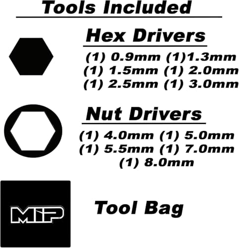 Image of MIP RC Tool Kit Metric Hex & Nut Driver Set for Traxxas, Arrma, Losi, Axial, Tamiya, Redcat, Kyosho, Team Associated, Tekno, XRay, HPI