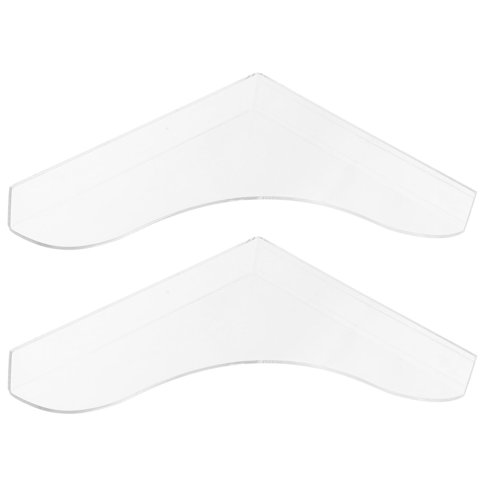 ABOOFAN 2pcs Bathtub Set Shower Water Barrier for Tub Corner Thick Acrylic Shower Splash Guards Easy Install