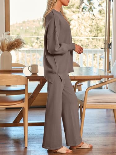 LILLUSORY Women 2 Piece Matching Lounge Sweater Sets 2026 Fall Outfit - image 3