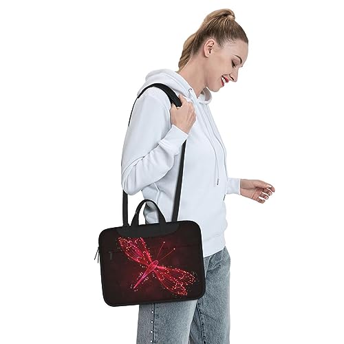Housse ordinateur portable libellule rouge aux finitions soignées