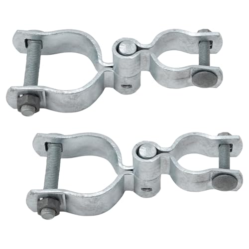 Image of VIVIDA 1-3 /8 inch x 2-3 /8 inch Chain Link Fence Gate Hinge Kit, 2 Pack