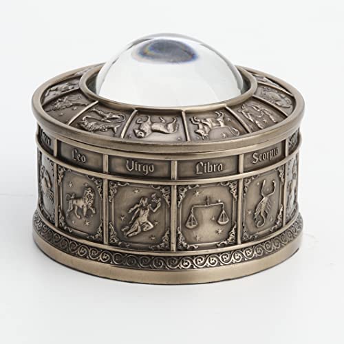Caja Decorativa de Resina y Bronce 7 cm Alto miniatura 5