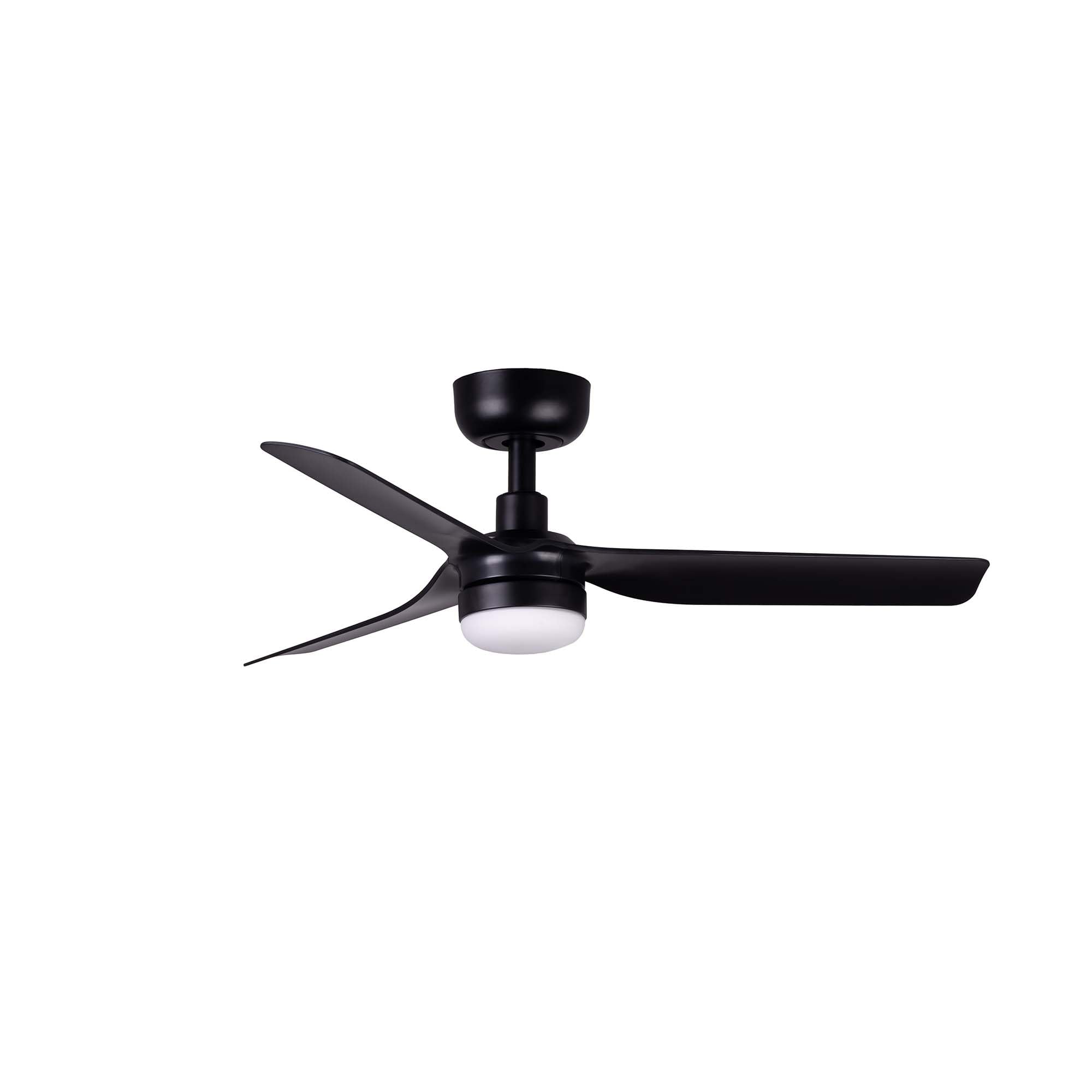 Ventilateur de plafond LED Faro MINI Punt noir silencieux avec moteur DC à 6 vitesses