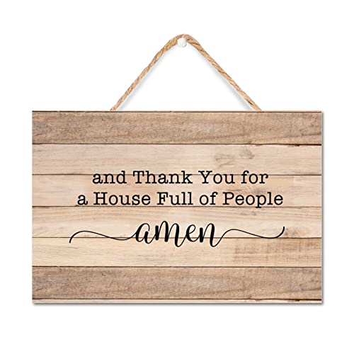 And-Thank-You-for-A-House-Full-of-People-Amen-Wood-Plaque-Sign-Wood-Texture-8x12in-Wood-Sign-with-Quote-Encouragement-Gift-Idea-French-Chic-Indoor-Outdoor-Plaque-for-PorchLiving-RoomHome-Decor